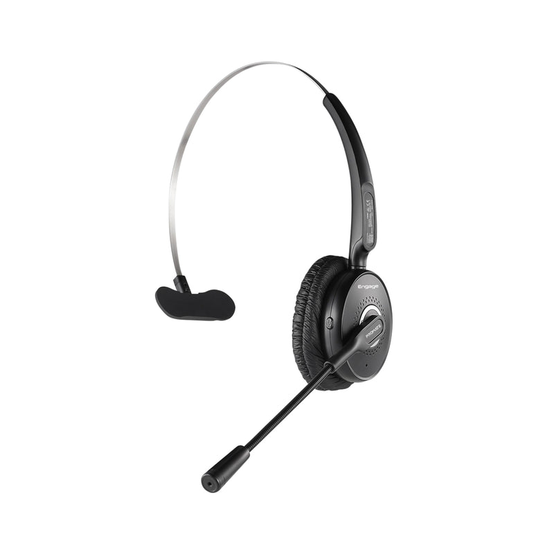 Promate Engage HD Voice Mono Bluetooth Headset 220mAh Black-Front
