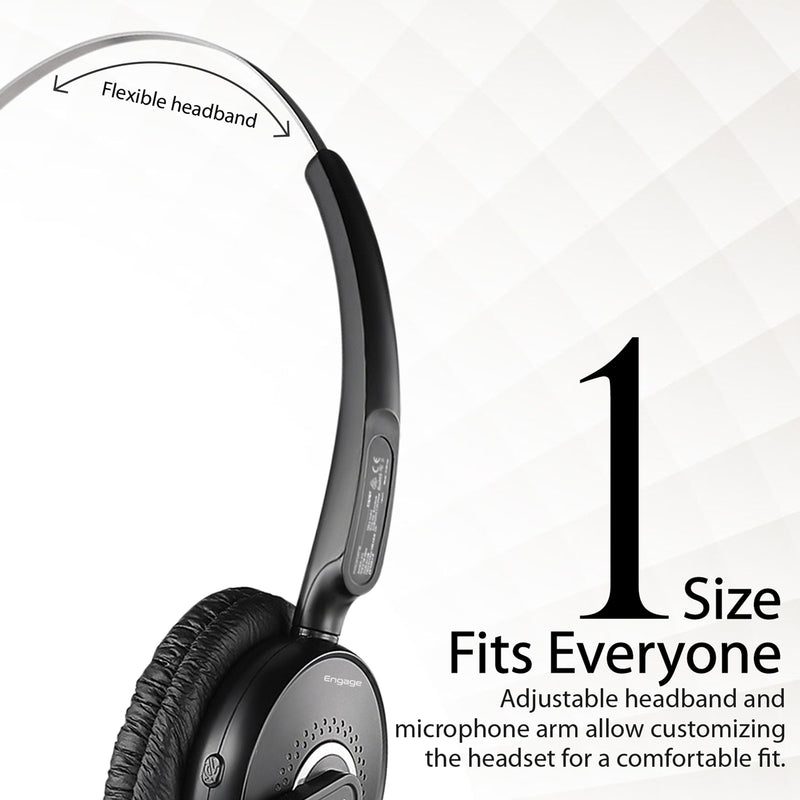 Promate Engage HD Voice Mono Bluetooth Headset 220mAh Black-Mic