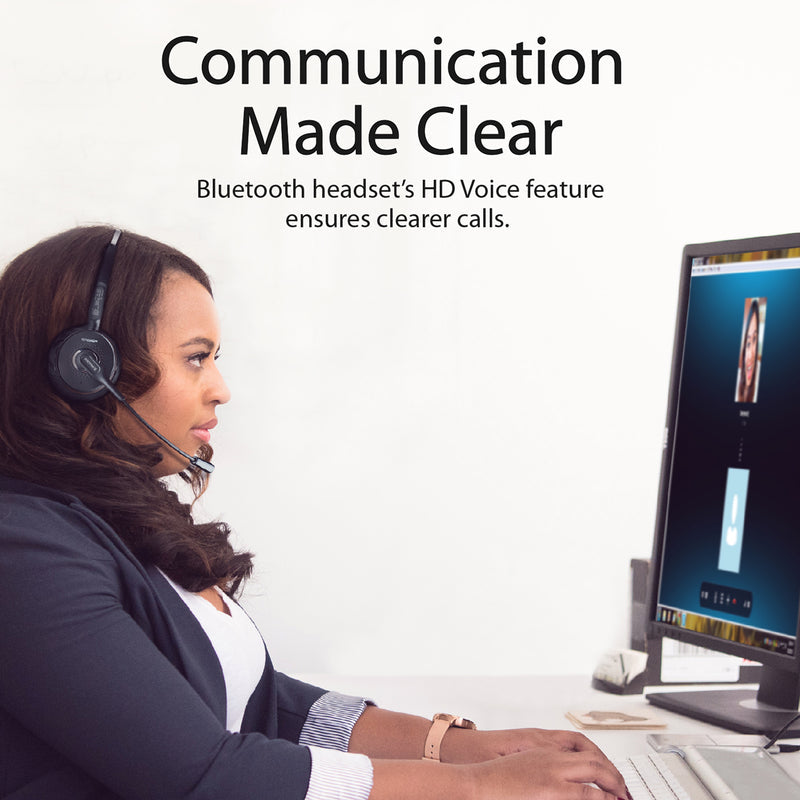 Promate Engage HD Voice Mono Bluetooth Headset 220mAh Black-Detail