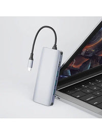 WiWU Alpha 12-di-1 Type-C Hub Adaptera Laptopê USB C bo USB 3.0 HDMI - WiWU Alpha 12-di-1 Type-C Adaptera Laptopê USB C bo USB 3.0