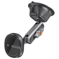 Promate FlexDrive-Qi2 حامل شحن لاسلكي للسيارة 15 واط معتمد Qi2 - صورة أمامية