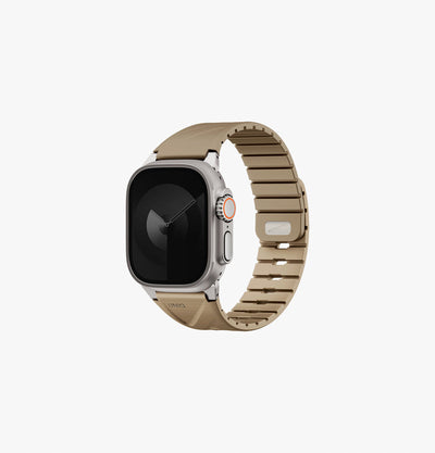 UNIQ Fluo water-resistant silicone Apple Watch band Soft Sand