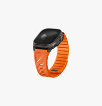 UNIQ Fluo Apple Watch band Volt Orange - angled view