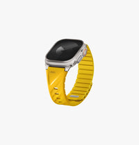 UNIQ Fluo Apple Watch band Golden Yellow - angled view
