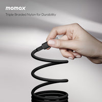 كيبل موماكس ماج لنك المغناطيسي بقدرة شحن 100 واط وطول 2 متر | Momax Mag.Link 100W Magnetic USB‑C to USB‑C Cable, 2 m