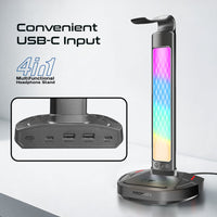 Promate FortX USB-C and dual USB-A hub ports detail
