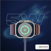 Promate Fusion-CCW Blue 1.4m multi-device cable full length