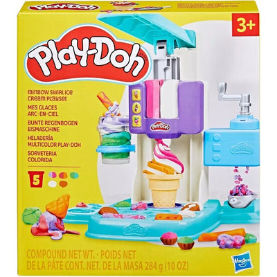 بلاي دو طقم آيس كريم قوس قزح | Play-Doh Rainbow Swirl Ice Cream Playset