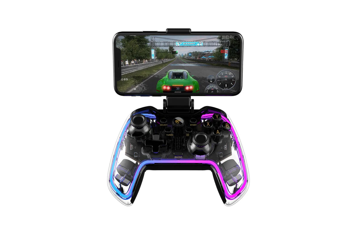يد تحكم هافيت G158BT Pro اللاسلكية للهاتف - ابيض شفاف | Havit G158BT Pro Mobile Wireless Controller - Transparent White