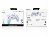 Master RGB Wireless Gaming Controller PS5 White-Angle