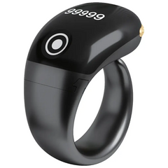 Green Lion Smart Dhikr Ring with OLED Display – Black | خاتم ذكر ذكي Green Lion مع شاشة OLED – أسود