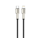 Green Lion USB-C to Lightning Braided Zinc Alloy Cable 27W 1M - Black | كابل جرين ليون USB-C إلى لايتننج مجدول بسبيكة الزنك 27 واط 1 متر - أسود