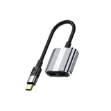 محول جرين لايون 2 في 1 تايب سي الى منفذي تايب سي - رمادي | Green Lion 2-in-1 Splitter Adapter Type-C to Dual Type-C – Gray