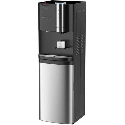 موزع ماء وماكينة قهوة جرين لايون Maestro اثنان في واحد - أسود وفضي | Green Lion Maestro 2 in 1 Water Dispenser & Coffee Maker – Black/Silver