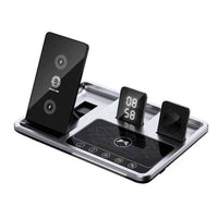 Green Lion 4 in 1 Wireless Charging Station Gray - محطة الشحن اللاسلكية 4 في 1 من جرين ليون