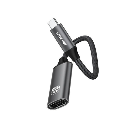 كيبل جرين لايون تايب سي الى HDMI بدقة 4K - اسود | Green Lion 4K USB-C to HDMI Adapter Cable - Black