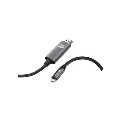 كيبل جرين لايون تايب سي الى HDMI بدقة 4K - اسود | Green Lion 4K USB-C to HDMI Cable - Black