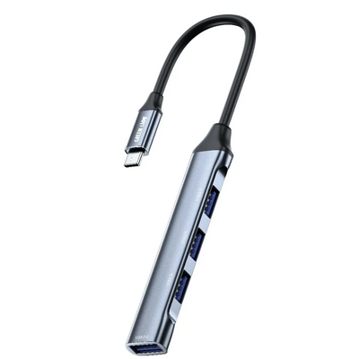موزع منافذ USB-C جرين لايون أربعة في واحد - أسود | Green Lion 4 IN 1 USB-C Hub – Docking Station Adapter – Black