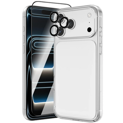 طقم حماية جرين لايون Defender أربعة في واحد لآيفون 18 برو ماكس - أسود | Green Lion 4 in 1 Defender Pack For iPhone 18 Pro Max – Black