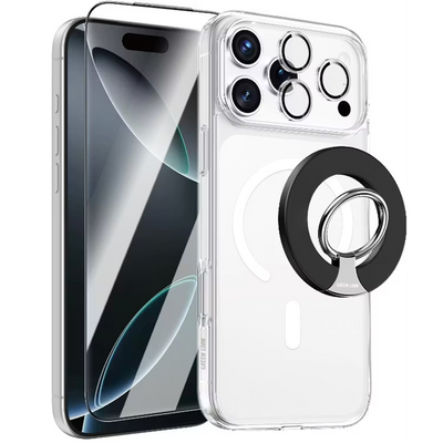 حزمة حماية Green Lion 4 في 1 لآيفون 17 برو ماكس - شفافة | Green Lion 4 in 1 Protection Pack For iPhone 17 Pro Max - Clear