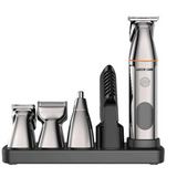 طقم تشذيب شعر جرين لايون متعدد الوظائف 5 في 1 ببطارية 600mAh - أسود | Green Lion 5 in 1 Multi-Function Hair Clipper Set 600mAh – Black