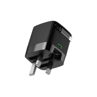 شاحن جرين لايون GaN بقدرة 65 واط مع كيبل يو اس بي سي مدمج بطول 70 سم | Green Lion GaN Adapter 65W Retractable USB-C Cable PD 3.0