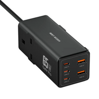 مشترك طاقة جرين لايون 7 في 1 بقدرة شحن 65 واط - اسود  | Green Lion 7 In 1 GaN 65W Power Strip - Black