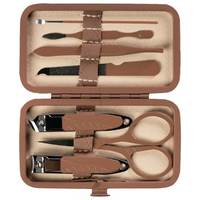 طقم مانيكير جرين لايون 7 قطع - بني | Green Lion 7 Piece Manicure Set - Brown