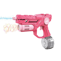 مسدس ماء وفقاعات جرين لايون GN90 - وردي | Green Lion GN90 – Gun With Bubble – Pink
