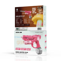 مسدس ماء وفقاعات جرين لايون GN90 - وردي | Green Lion GN90 – Gun With Bubble – Pink