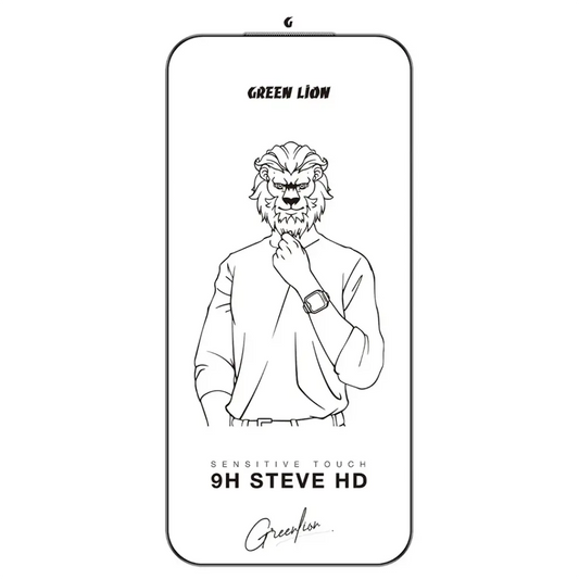 Green Lion 9H Steve HD Screen Protector for iPhone 17 Air - Clear | واقي شاشة جرين ليون ستيف 9H عالي الدقة لآيفون 17 إير - شفاف