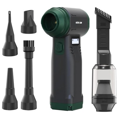 منفاخ ومكنسة جرين لايون Air Master بسرعة 90000 دورة - أسود | Green AIR MASTER Blower & Vacuum Cleaner 90000RPM – Black