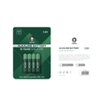 بطاريات جرين لايون AAA ب 4 قطع / علبة, 1.5 فولت - اخضر | Green Lion Alkaline Battery AAA (4pcs/pack) 1.5V - Green
