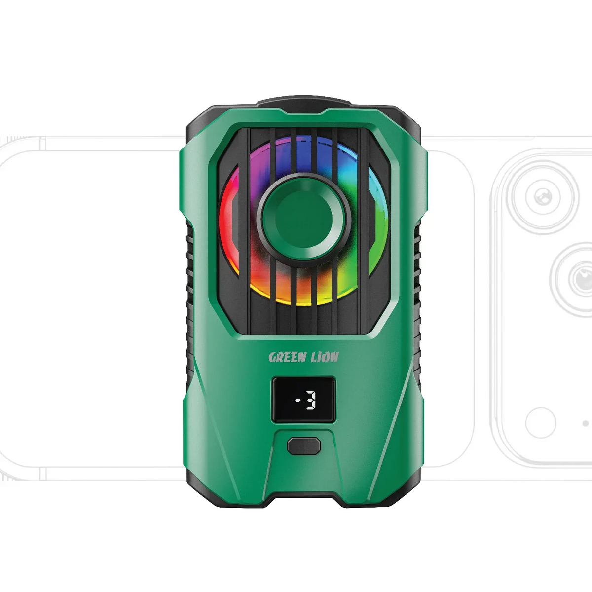 مبرد هاتف جرين لايون Antarctica بمشبك - أخضر | Green Lion Antarctica Clip-On Phone Cooler – Green