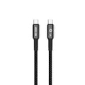 كيبل جرين لايون يو اس بي سي الى يو اس بي سي بقدرة 60 واط وطول 1 متر - اسود | Green Lion USB-C to USB-C Braided Cable 60W 1M - Black
