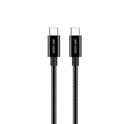 كيبل جرين لايون يو اس بي سي الى يو اس بي سي بقدرة 60 واط وطول 1 متر - اسود | Green Lion Type-C to Type-C 60W 1Meter - Black