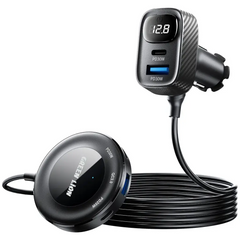 Green Lion 5-in-1 Multi-Port Car Charger Set – Black | مجموعة شاحن سيارة متعدد المنافذ 5 في 1 من Green Lion – أسود