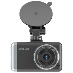 Green Lion Dash Cam Pro Front and Rear - Black | كاميرا داش كام جرين ليون برو أمامية وخلفية - أسود