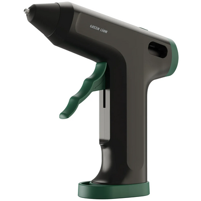 مسدس غراء كهربائي جرين لايون بمقبض مريح - أسود وأخضر | Green Lion ELECTRIC GLUE GUN Ergonomic Pistol – Grip Design – Black and green