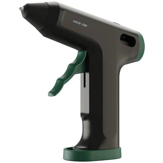مسدس غراء كهربائي جرين لايون بمقبض مريح - أسود وأخضر | Green Lion ELECTRIC GLUE GUN Ergonomic Pistol – Grip Design – Black and green