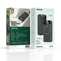باور بانك جرين لايون Everton بسعة 20000mAh وشحن PD 20W - أسود | Green Lion Everton 20000mAh Power Bank PD 20W – Black