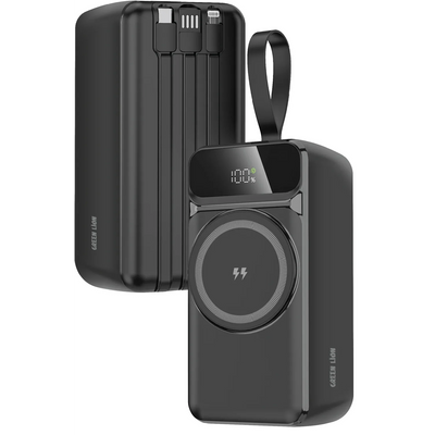 باور بانك جرين لايون Everton بسعة 40000mAh وشحن PD 20W - أسود | Green Lion Everton 40000mAh Power Bank PD 20W – Black