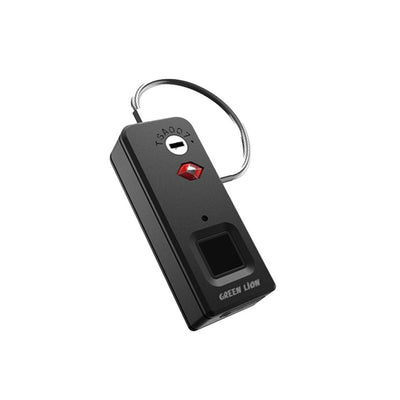 قفل بصمة ذكي صغير من جرين لايون - أسود | Green Lion Mini Fingerprint Padlock - Black