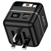 شاحن جرين ليون بريميوم مع باور بانك 5000 مللي أمبير 42 واط | Green Lion Premium Series Charger + Power Bank 5000mAh 42W