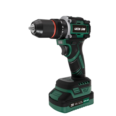 دريل مطرقة لاسلكي جرين لايون GD-14 Power Pro ببطارية 20V 2Ah - أخضر | Green Lion GD-14 Power Pro Cordless Hammer Drill 20V 2.0Ah Battery – Green