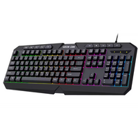 طقم لوحة مفاتيح وماوس جرين لايون GK-400 للألعاب - اسود | Green Lion GK-400 RGB Gaming Keyboard + Mouse - Black