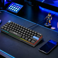 لوحة مفاتيح ألعاب سلكية جرين لايون GKM-60 - أسود | Green Lion GKM-60 Wired Gaming Keyboard – Black