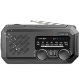 راديو وكشاف وباور بانك جرين لايون G-Radio Lite ببطارية 2000mAh - أسود | Green Lion G-RADIO LITE 2000mAh Power Bank , Radio , Flashlight – Black