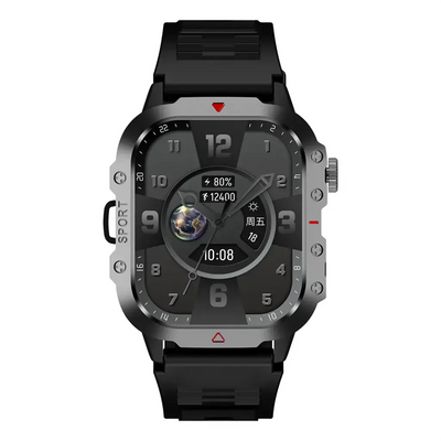 ساعة جرين لايون جرافيكس الذكية - اسود | Green Lion Gravix Smart Watch – Black