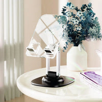 حامل هاتف وتابلت جرين لايون M3 بتصميم شفاف - أسود | Green Lion M3-Transparent Phone & Tablet Holder – Black